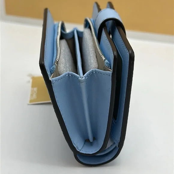 Michael Kors Jet Set Travel Medium Printed Signature Logo Bi-Fold Wallet
LT SKY - Picture 12 of 15